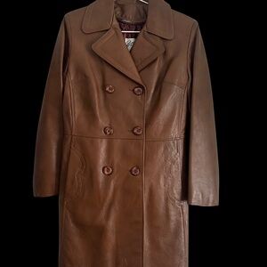 NEW (never worn) Vintage Woman's Leather 3 season 3/4 Jacket